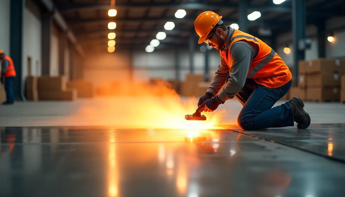 Professional Epoxy Coating Application in Industrial Warehouse in Lutana